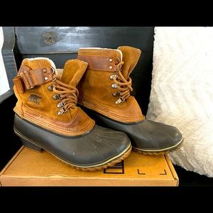 Sorel Brown and Black Winter Boots
